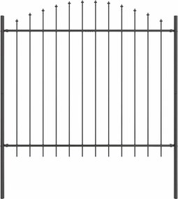 vidaXL Φράχτης Κήπου 3 pcs Γκρι 170 x 165 cm