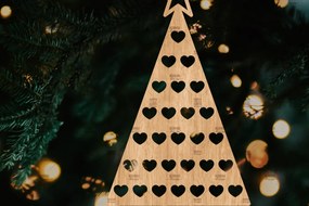 Σετ των 2 Intra απο ξύλο plywood  Χρώμα wenge 3mm-4mm πάχος - Στολίδι Χριστουγεννιάτικου Δέντρου με Δίασταση 6x6 cm INTRAFABR-105127634