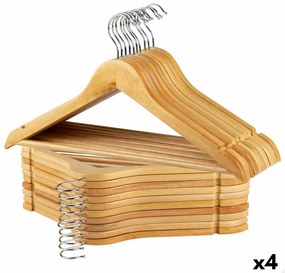 Σετ Kρεμαστρών Max Home Φυσικό Ξύλο Χάλυβας 44,5 x 23 x 1 cm 20 Τεμάχια (4 Μονάδες)