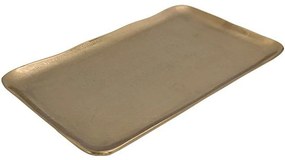 Διακοσμητικός Δίσκος 934-124-041 36x22x2cm Gold Μέταλλο