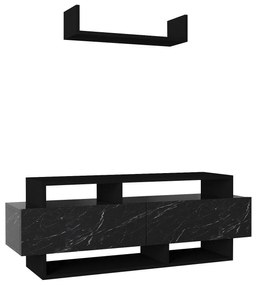 Έπιπλο Τηλεόρασης ArteLibre Sarakino Μαύρο 120x30x44cm
