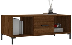 vidaXL Τραπεζάκι Σαλονιού Καφέ Δρυς 102x50x40 εκ. Επεξεργασμένο Ξύλο