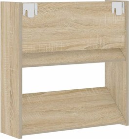 vidaXL Παπουτσοθήκη Τοίχου Sonoma Δρυς 60 x 18 x 60 εκ. Μοριοσανίδα