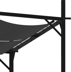 VidaXL Κιόσκι με Πτυσσόμενη Οροφή Ανθρακί 600 x 300 x 233 εκ.