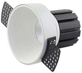 Σποτ Χωνευτό S096 Φ8,2x13,5x10,2cm Led 675Lm 9W 3000K White Στρόγγυλο