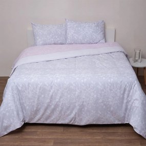 Παπλωματοθήκη Αλίκη (Σετ 2τμχ) Pink Viopros Semi-double 180x240cm 100% Cotton