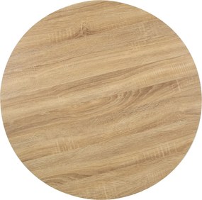 vidaXL Τραπέζι Bistro Ανοιχτό Καφέ 80 εκ. από MDF