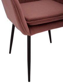 Καρέκλα SAWYER Βελούδο Σάπιο μήλο 53x60x76Υ εκ. 2αδα 53x60x75 εκ.