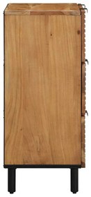 vidaXL Πλαϊνό Γραφείο 2 pcs Καφέ 60 x 33 x 75 cm Μασίφ ξύλο ακακίας