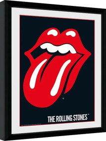 Κορνιζαρισμένη αφίσα The Rolling Stones - Lips