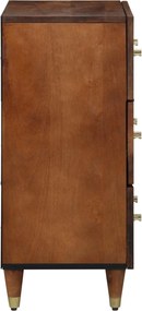 vidaXL Πλαϊνό γραφείο Καφέ 60 x 33 x 75 cm Στερεό ξύλο μάνγκο