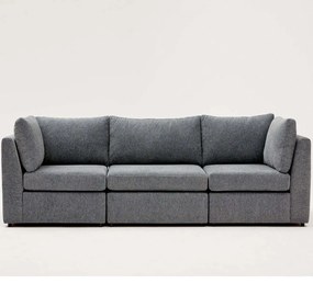 Καναπές Τριθέσιος Mottona 825BLC2867 270x90x84cm Grey