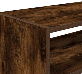 vidaXL Ράφι παπουτσιών στοιβαζόμενο καπνιστή δρυς 60x30x30,5 cm