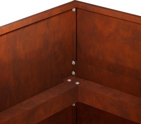 vidaXL Γλάστρα Κήπου Σκ rusty 200 x 80 x 60 εκ