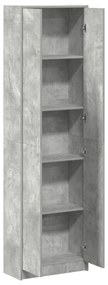 vidaXL ντουλάπα  Σκούρο Γκρι 55x25x189 cm Ξύλο