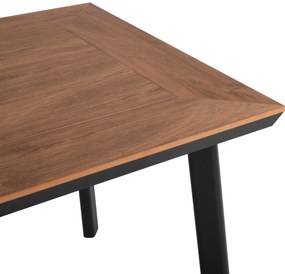 ΤΡΑΠΕΖΙ ΑΛΟΥΜΙΝΙΟΥ TABER ΑΝΘΡΑΚΙ ΜΕ ΕΠΙΦΑΝΕΙΑ POLYWOOD HM5563.02 80x80x73Υεκ.