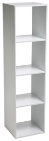 Βιβλιοθήκη Δαπέδου 4 Θέσεων (34.5x32x134) F-V Box Mix White 173686C