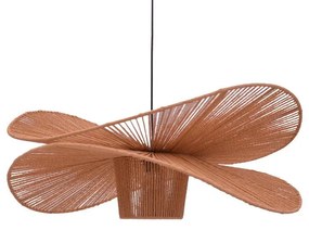 Φωτιστικό οροφής Flibo Inart Ε27 μπαμπού σε φυσική απόχρωση Φ70x26εκ 70x70x26 εκ.