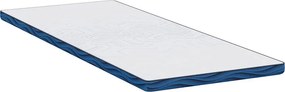vidaXL Στρώμα επικάλυψης 70 x 200 cm Πάχος Ζακάρ ύφασμα Λευκό