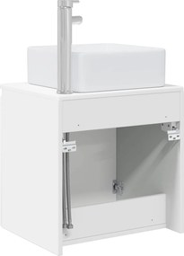 vidaXL Επιτοίχια Λεκάνη Έπιπλο Λευκό 53 x 35 x 63 εκ