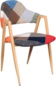 Πολυθρόνα Delos fabric-Fusiko-Patchwork (2) τεμάχια