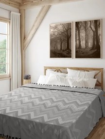 Κουβέρτα Πικέ Ζακάρ GOLWE GREY