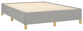 ΚΡΕΒΑΤΙ BOXSPRING ΜΕ ΣΤΡΩΜΑ ΑΝΟΙΧΤΟ ΓΚΡΙ 140X190 ΕΚ. ΥΦΑΣΜΑΤΙΝΟ 3128597