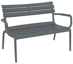 PARIS ΚΑΝΑΠΕΣ DARK GREY 116X70X75εκ. ΠΟΛ/ΝΙΟΥ
