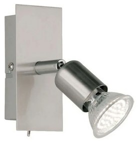Φωτιστικό Τοίχου - Απλίκα Nimes R82941107 1xGU10 3W Led 5x12x13cm Nickel Mat RL Lighting Metal