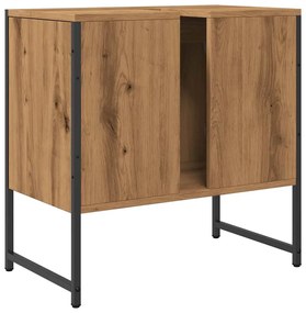 vidaXL Ντουλάπι Νιπτήρα Μπάνιου Αρτισιανή Δρυς 60x33x60 εκ. Επεξ. Ξύλο