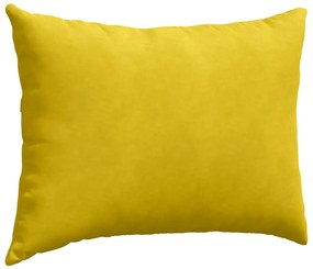 vidaXL Μαξιλάρι Καναπέ 2 pcs Κίτρινο 70 x 50 cm Υφασμάτινο Κορντουρά