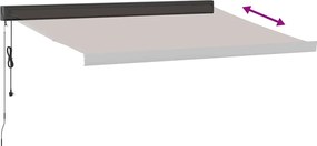vidaXL Τέντα Πτυσσόμενη Αυτόματη Καφέ 350x250 εκ.
