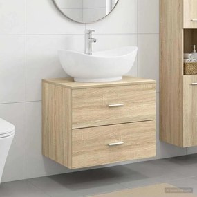vidaXL Σετ Επίπλων Μπάνιου Sonoma Δρυς Επεξεργασμένο Ξύλο