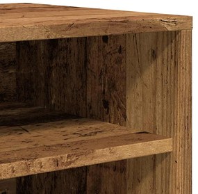 ντουλάπι παπουτσιών Παλιό ξύλο 32x35x92 cm Κατασκευασμένο ξύλο - Καφέ