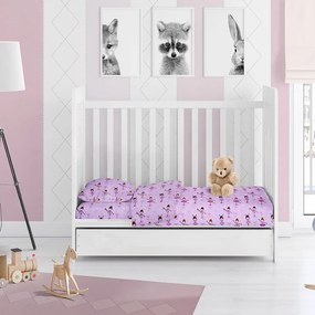 Πάπλωμα Βρεφικό Flannel Μπαλαρίνα 167 Lila DimCol 120x160cm 100% Βαμβάκι