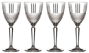 Ποτήρια Κρασιού (Σετ 4Τμχ) Verona JQ0002 180ml Clear Maxwell &amp; Williams Crystal