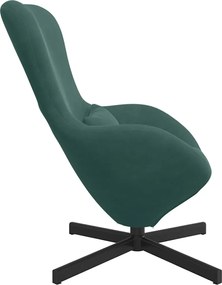 vidaXL Κάθισμα-αυγό Σκούρο Πράσινο 63 x 73 x 90 εκ Βελούδο