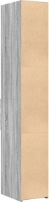 vidaXL Ντουλάπι Γκρι Sonoma 30x42,5x185 εκ. από Επεξεργασμένο Ξύλο