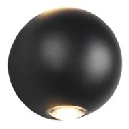 Απλίκα Φωτιστικό Τοίχου 2xLED 2W IP54 Avisio 246760232 Trio Lighting-246760232-Μαύρο 246760232