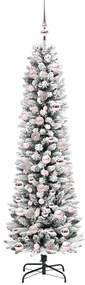 vidaXL Τεχνητό Χριστουγεννιάτικο Δέντρο με 300 LED Λευκό 180 cm