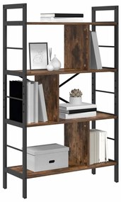 vidaXL Ράφι Βιβλίων Καπνιστό Δρύς 75 x 30 x 123,5 εκ.