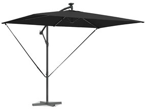 vidaXL Ομπρέλα Cantilever Banana Μαύρο 294 x 200 x 254 εκ.