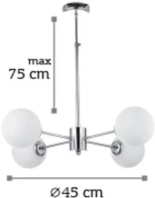 Φωτιστικό οροφής InLight 5316-4 Πολύφωτο