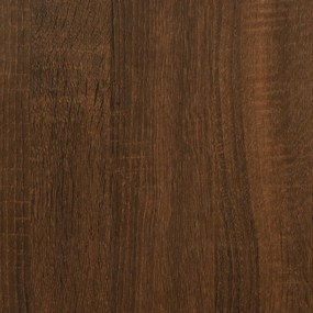 vidaXL Βιβλιοθήκη/Διαχωρ. Χώρου Καφέ Δρυς 80x24x96 εκ. Επεξεργ. Ξύλο