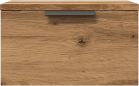 vidaXL Κομοδίνο Επιτοίχιο Αρτισιανή Δρυς 34x30x20 εκ