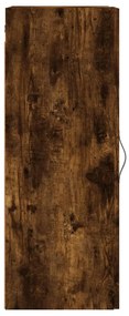 vidaXL Ντουλάπι Τοίχου Καπνιστή Δρυς 34,5 x 34 x 90 εκ. Επεξεργ. Ξύλο