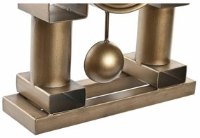 Bordklokke DKD Home Decor Μαύρο Χρυσό Παραδοσιακά