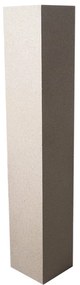 Ανθοστήλη Πήλινη Terazzo B-3150-8 Elephant L 30x30x150cm Ecru Supergreens Πηλός