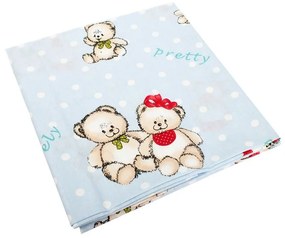 Σεντόνια Παιδικά Σετ 3τμχ Two Lovely Bears 64 Blue DimCol Single 160x240cm 100% Cotton