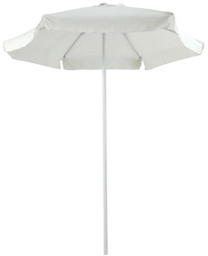 Ομπρέλα επαγγελματική Mongo μονοκόμματος ιστός μέταλλο Φ2m εκρού Υλικό: STEEL - FABRIC 218-000001